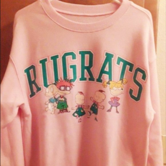 New Nickelodeon Rugrats Light Pink Sweatshirt - Picture 1 of 5